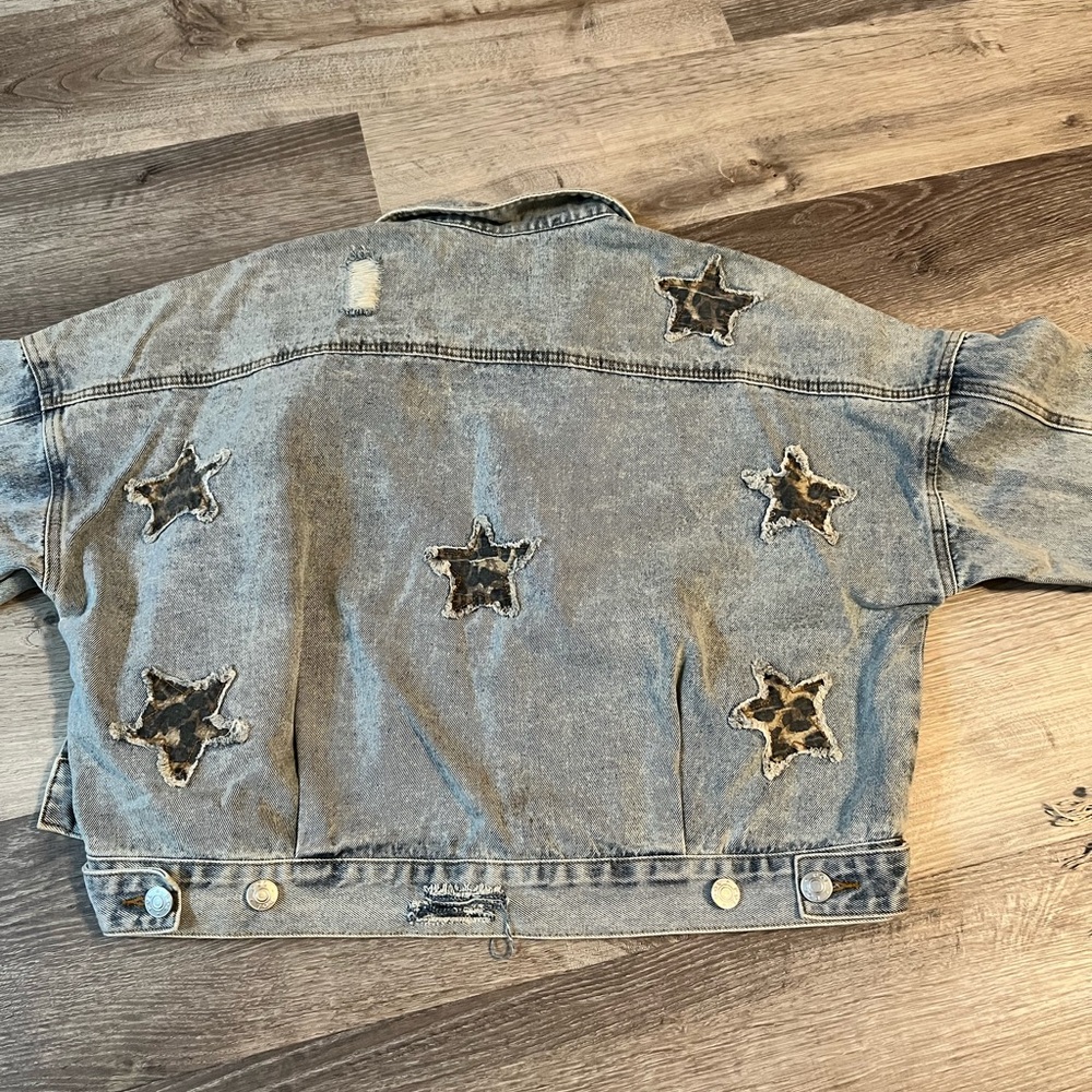 Star Patch Denim Jacket - image 2